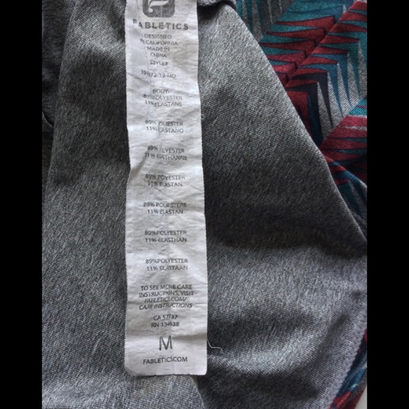 Fabletics Racerback Tank Top Yoga Workout Beach Women Medium green gray burgundy - Picture 6 of 8